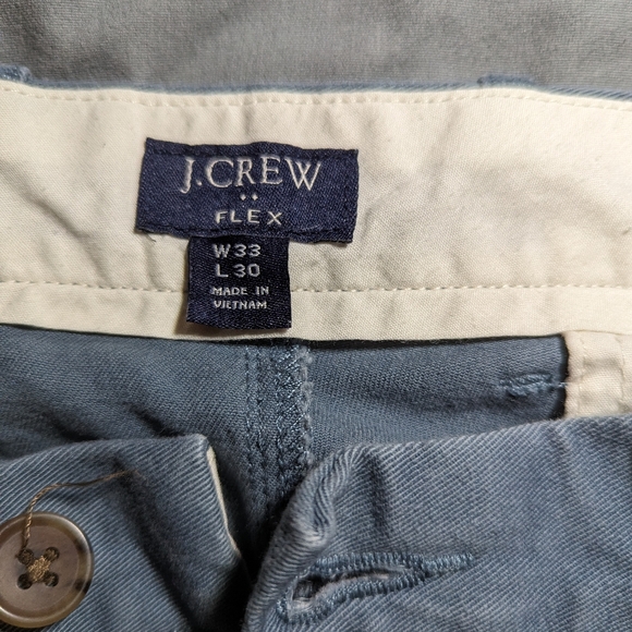 J Crew 33x30 slim flex chinos, blue - Picture 2 of 7